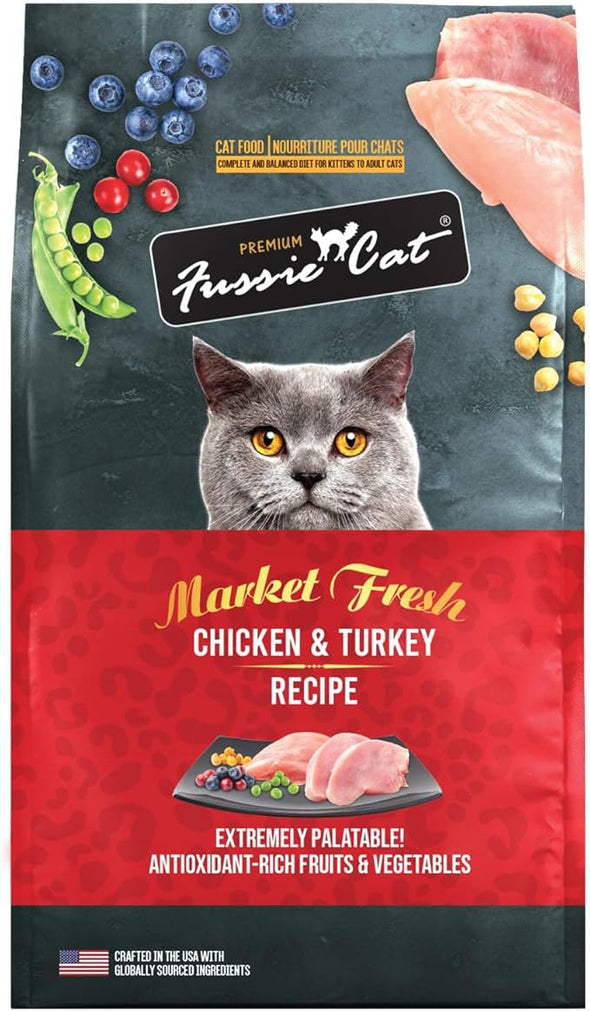 Fussie Cat Market Fresh Grain Free Chicken & Turkey Recipe Dry Cat Food