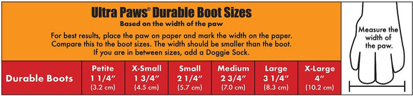 Ultra Paws Durable Boots - Black for Dogs