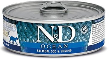 Farmina N&D Ocean Salmon, Codfish and Shrimp Grain Free Canned Cat Food
