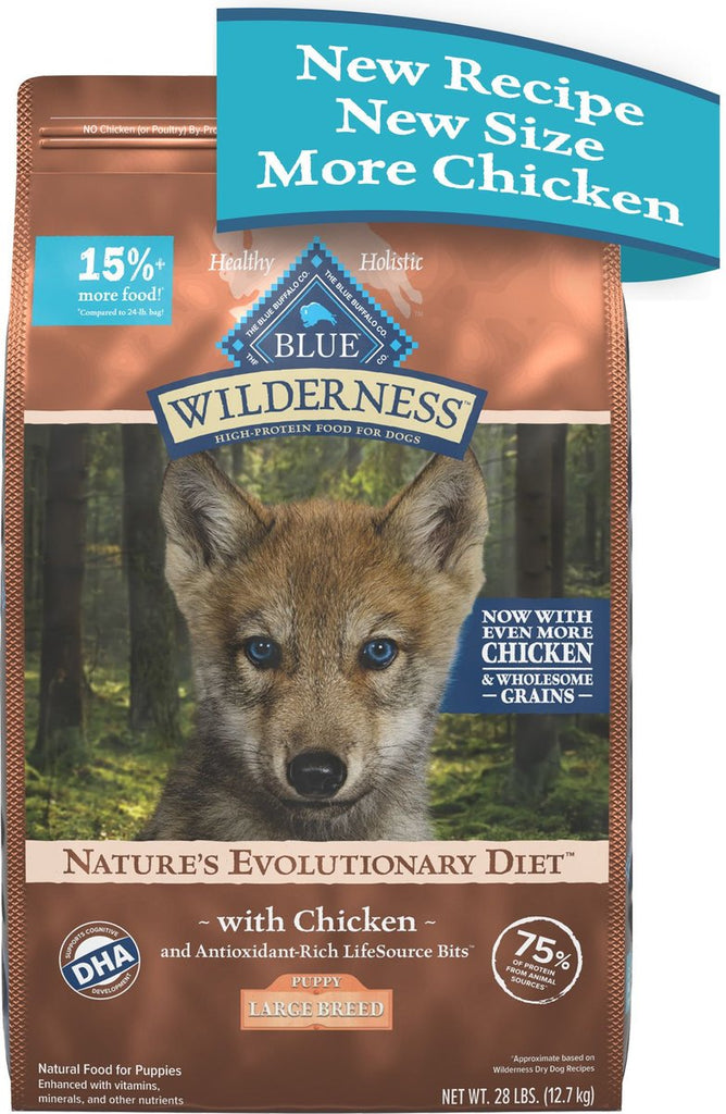 Blue wilderness puppy dog 2024 food