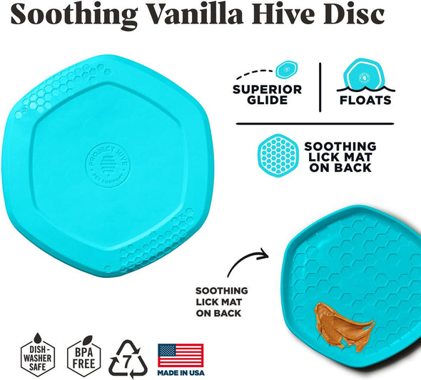 Project Hive Pet Company Blue Vanilla Scented Disk & Lick Mat Dog Toy