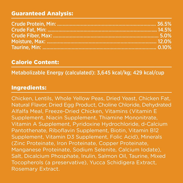 Bixbi Rawbble Freeze-Dried Raw Coated Grain-Free Chicken Recipe Dry Cat Food