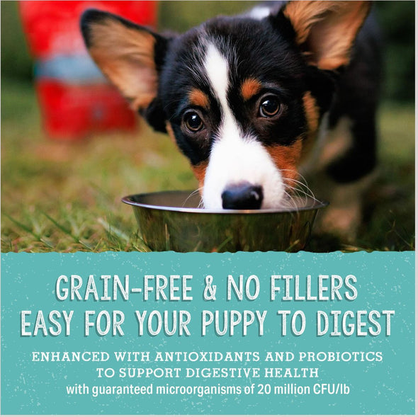 Stella & Chewy's Freeze Dried Raw Meal Mixers Grain Free Beef and Salmon Puppy Food Topper