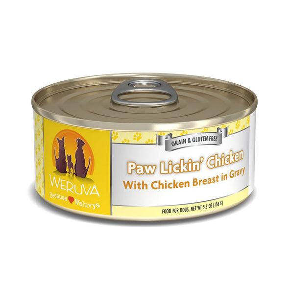 Weruva Paw Lickin Chicken with Chicken Breast in Gravy Canned Dog Food