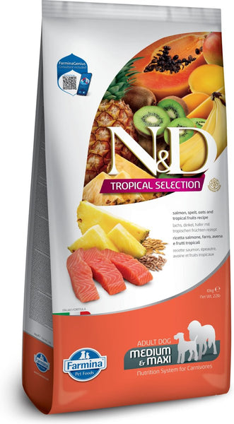 Farmina N&D Tropical Selection Salmon, Spelt, Oats & Tropical Fruits M