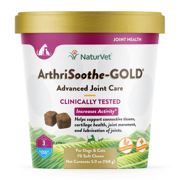 NaturVet ArthriSoothe-GOLD Level 3 Advanced Care Soft Chews for Dogs