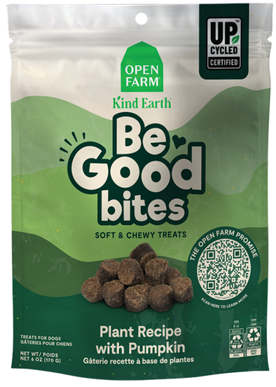 Open Farm Be Good Bites Plant and Pumpkin Dog Treats