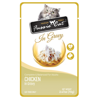 Fussie Cat Premium Pouch Chicken in Gravy Cat Food