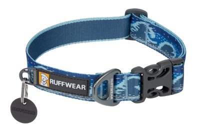 Ruffwear Crag Dog Collar in Midnight Wave