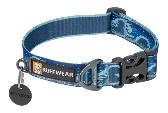Ruffwear Crag Dog Collar in Midnight Wave