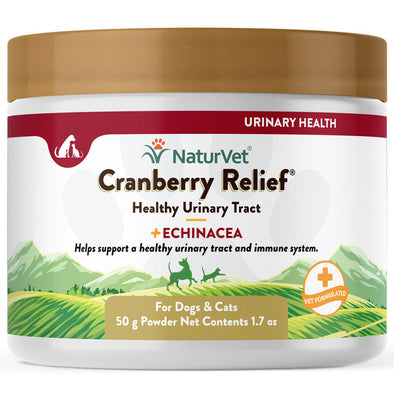 NaturVet Cranberry Relief Plus Echinacea Powder for Cats and Dogs