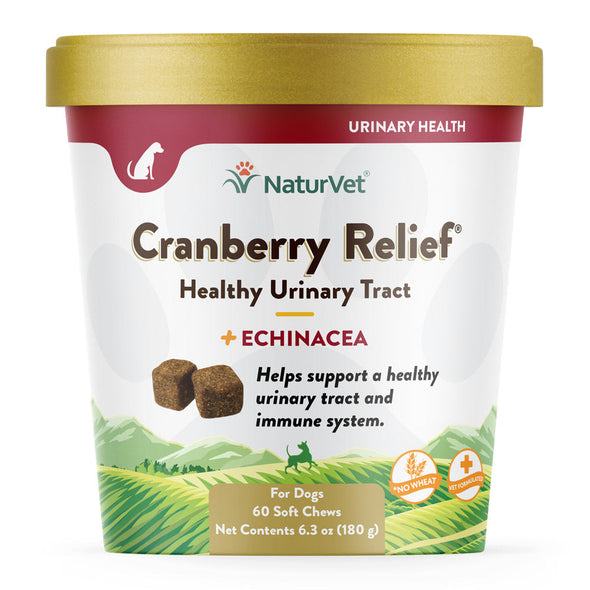 NaturVet Cranberry Relief Plus Echinacea Soft Chew for Dogs