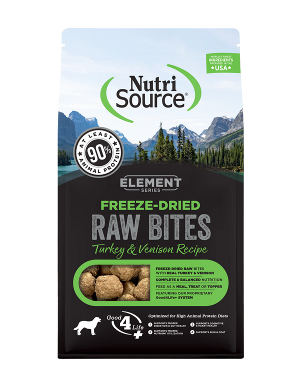 NutriSource Element Series Turkey and Venison Recipe Freeze-Dried Raw Dog Food