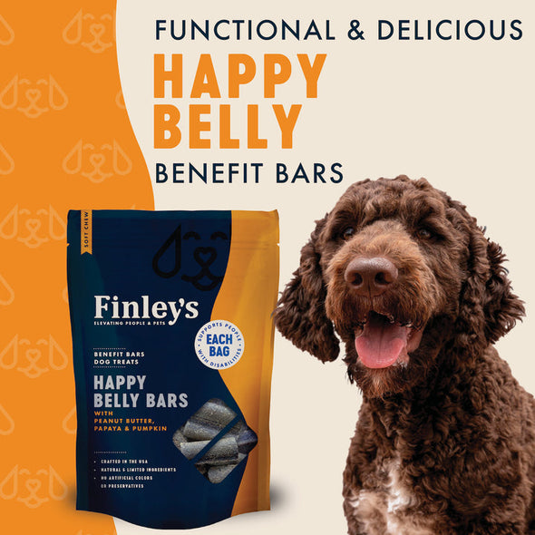 Finley's Barkery Happy Belly Benefit Bars Dog Treats