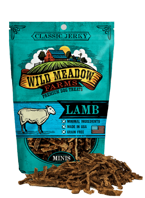 Wild Meadow Farms Classic Lamb Jerky Minis Treats for Dogs