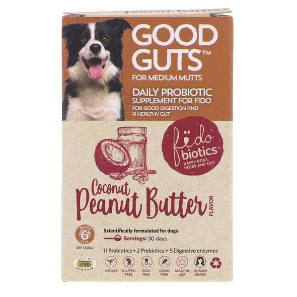 Fidobiotics Good Guts for Mutts Human Grade Probiotic Powder for Dog