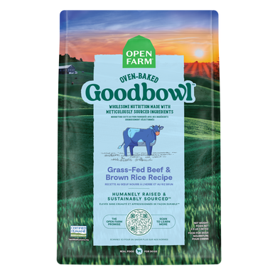 Open Farm Goodbowl Grass-Fed Beef and Brown Rice Recipe Baked Dry Dog Food