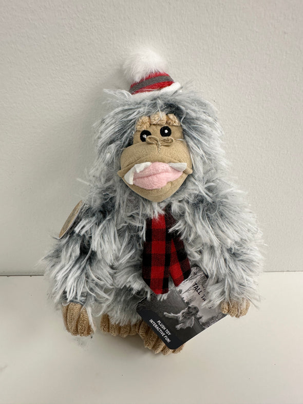 Tall Tails Yeti with Hat and Scarf Holiday Toy for Dogs