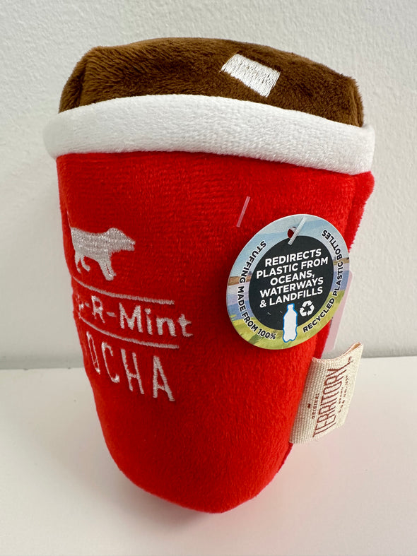Territory Pup-R-Mint Mocha Holiday Toy for Dogs