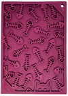 SodaPup Plum Fishy Design eMat Enrichment Lick Mat for Dogs & Cats