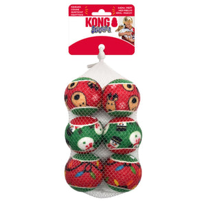 Kong SqueakAir Ball Holiday Dog Toys (6 pack)