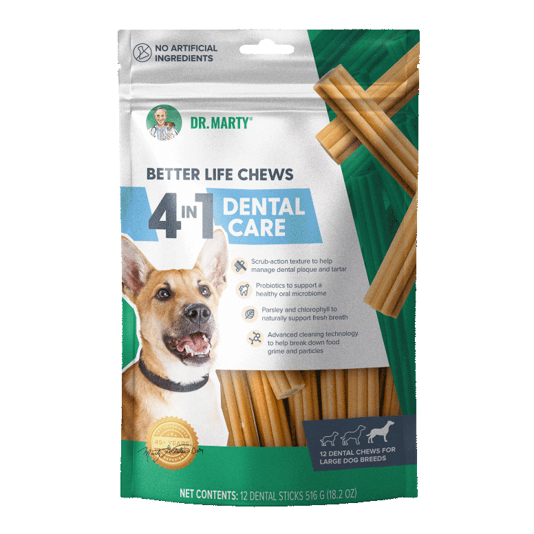 MARTY Better Life Chews 4-in-1 Dental Care Dog Treats