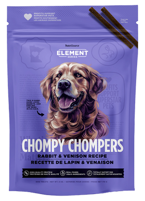 NutriSource Element Series Chompy Chompers Rabbit & Venison Dog Treats