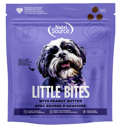 NutriSource Little Bites Grain Free Peanut Butter Dog Treats