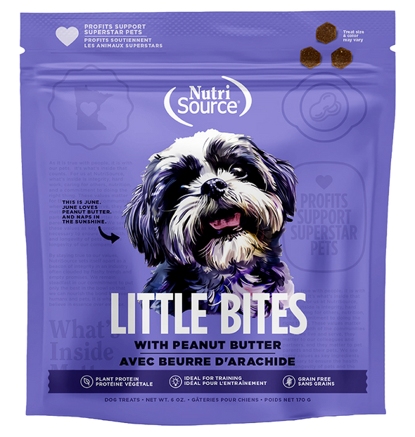 NutriSource Little Bites Grain Free Peanut Butter Dog Treats