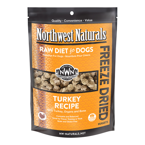 Northwest Naturals Freeze-Dried Raw Turkey Nuggets Dog Food