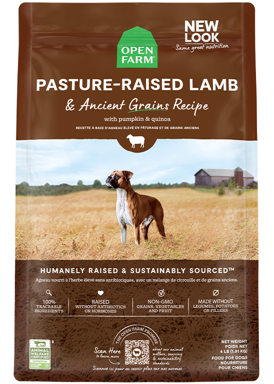 Open Farm Pasture-Raised Lamb Ancient Grains Dry Dog Food