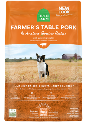 Open Farm Farmer's Table Pork & Ancient Grains Dry Dog Food