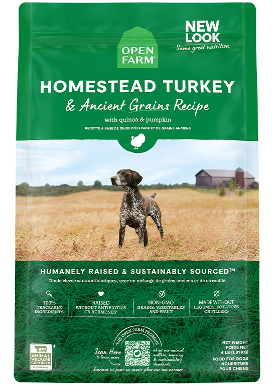 Open Farm Homestead Turkey & Ancient Grains Dry Dog Food