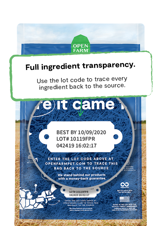 Open farm 2024 whitefish dog food