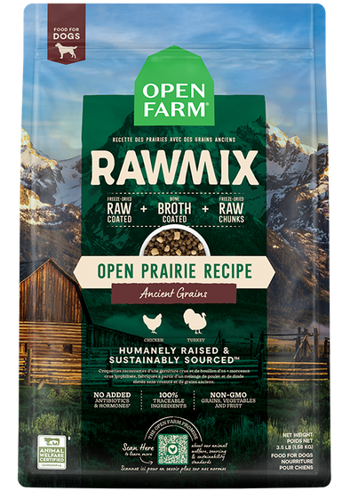 Open Farm Ancient Grains RawMix Open Prairie Recipe Dog Food