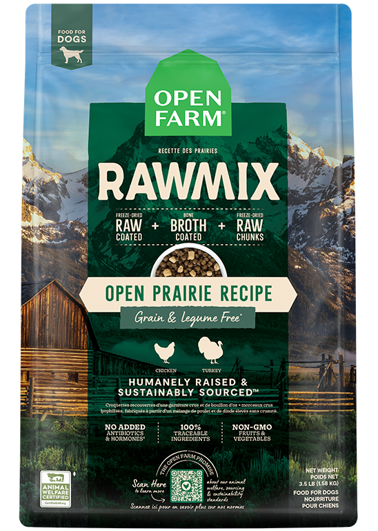 Open Farm Grain-Free RawMix Open Prairie Recipe Dog Food