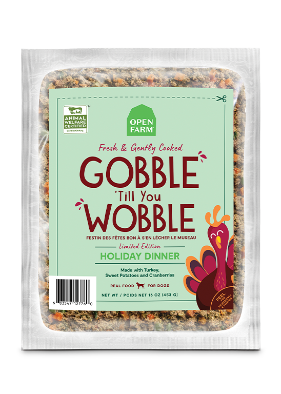 Open Farm Gobble 'Till You Wobble Gently Cooked Holiday Dinner For Dogs