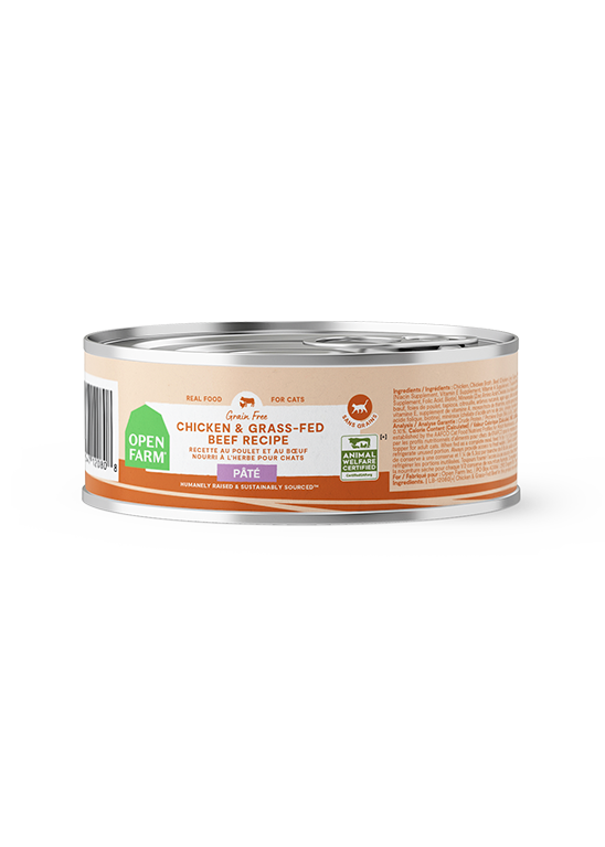 Open Farm Grain Free Chicken & Grass-Fed Beef Pate Wet Cat Food