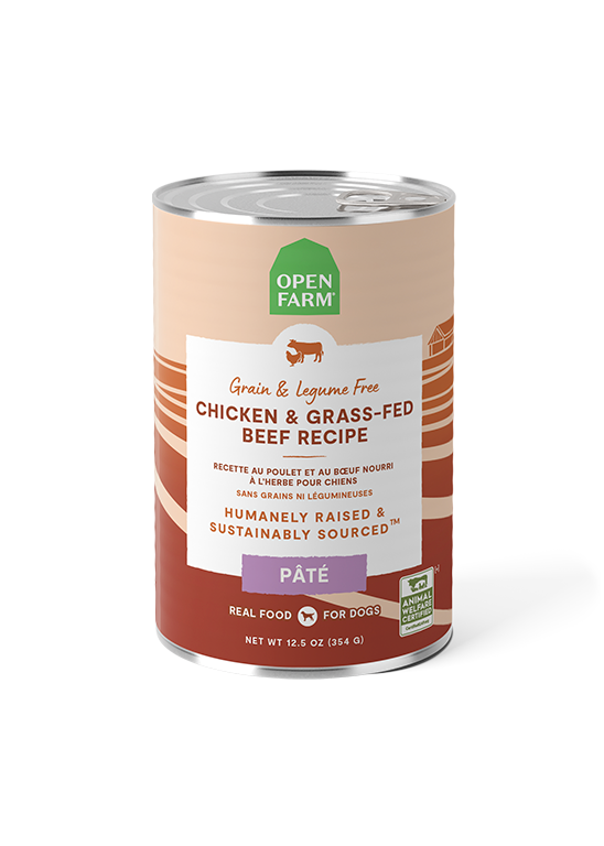 Open Farm Grain Free Chicken & Grass-Fed Beef Pate Wet Dog Food