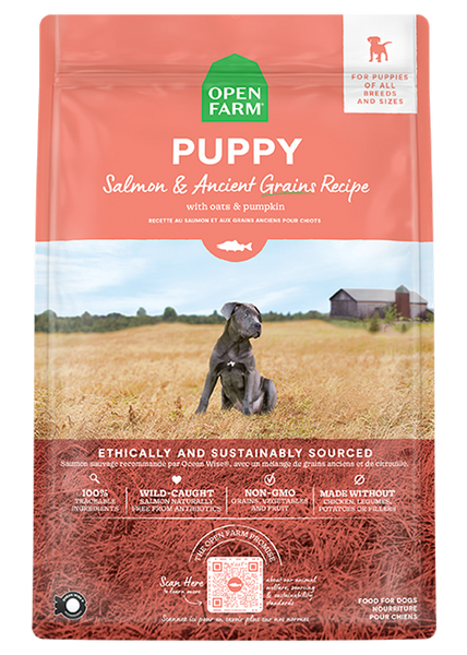 Open Farm Ancient Grains Salmon Puppy Dry Dog Food