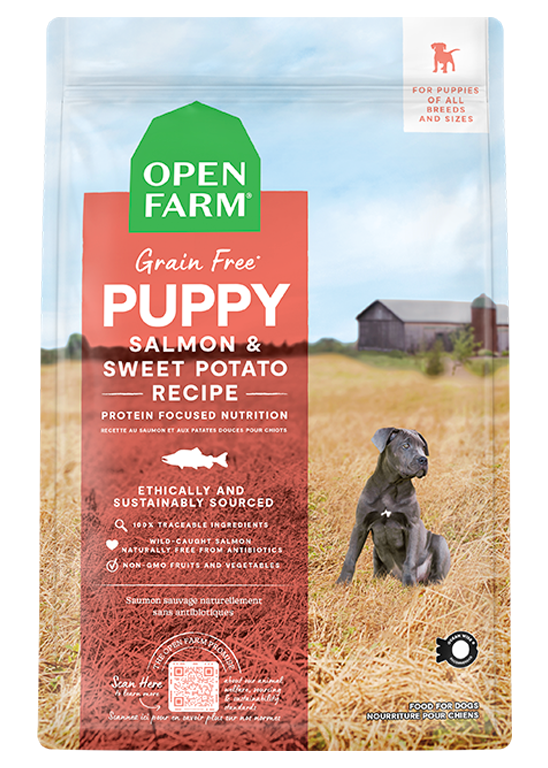 Open Farm Grain-Free Puppy Salmon Sweet Potato Recipe Dry Dog Food