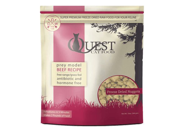Steve's Real Food Quest Freeze Dried Raw Beef Recipe Food for Cats