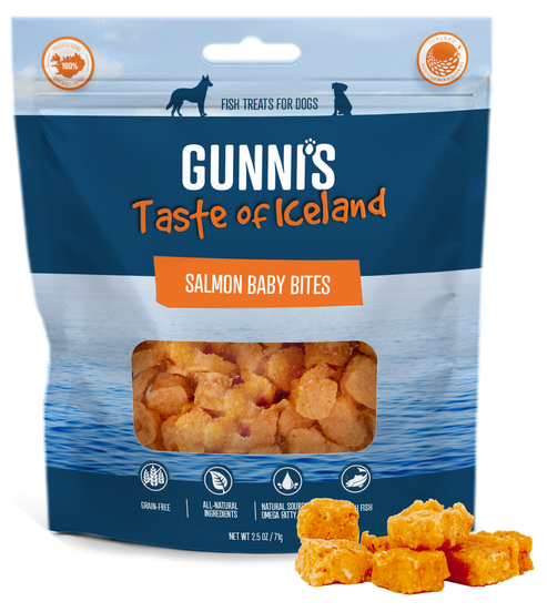 Gunni's Salmon Baby Bites Treats for Dogs