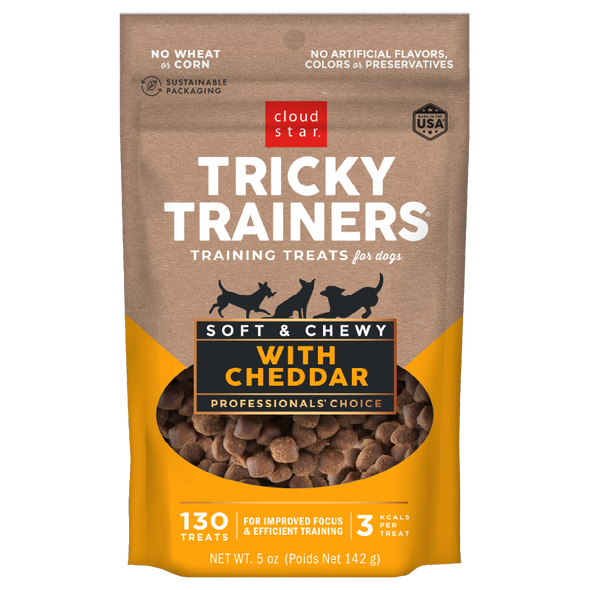 Cloud Star Tricky Trainers Soft & Chewy with Cheddar Dog Treats