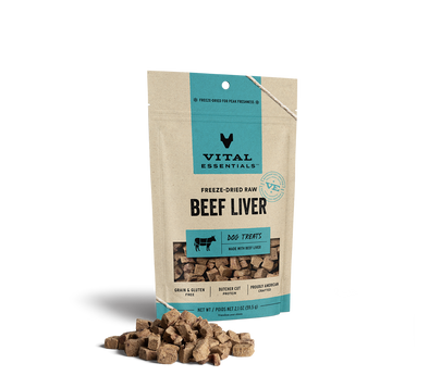 Vital Essentials Freeze-Dried Beef Liver Dog Treats