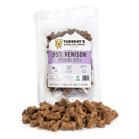 Tuesday’s Natural Dog Company 95% Venison Bites Dog Treats