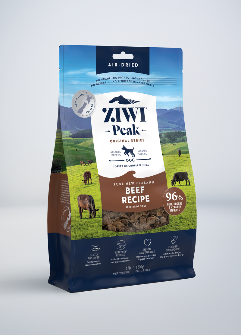 ZiwiPeak Grain Free Air Dried Beef Recipe Dry Dog Food