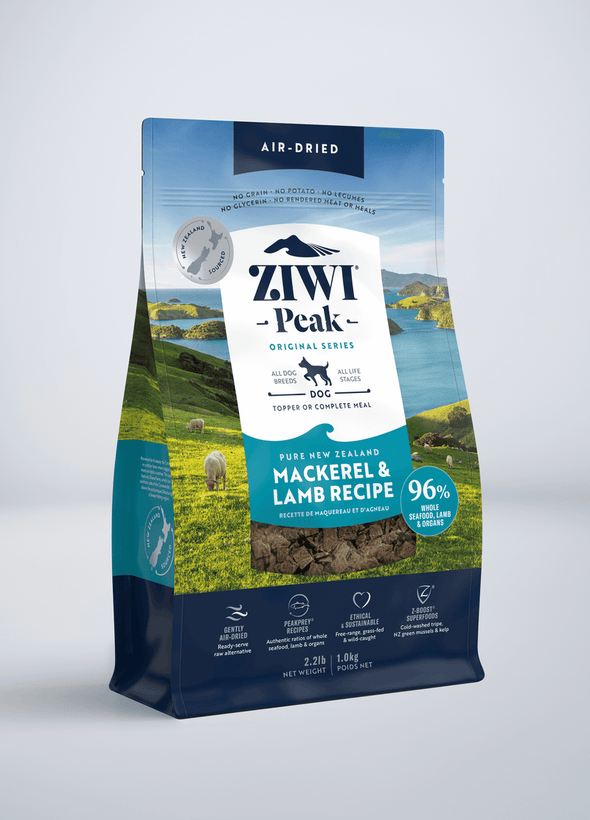ZiwiPeak Grain Free Air-Dried Mackerel and Lamb Dry Dog Food