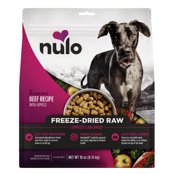 Nulo Freestyle Grain Free Beef Recipe with Apples Freeze-Dried Raw Dog Food