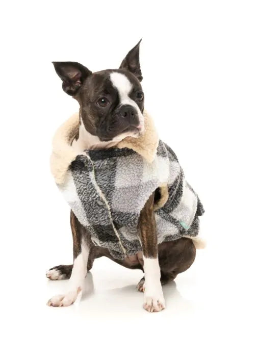 Fuzzyard The Lumberjack Coat - Grey for Dogs